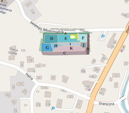 Obraz przedstawiający Cmentarz - ul.św. Włodzimierza